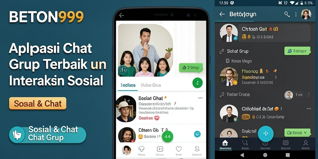 Tampilan antarmuka Chat Grup yang modern dan interaktif.
