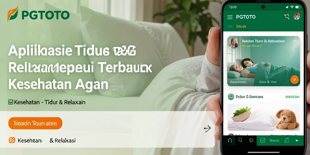 Antarmuka PGTOTO yang intuitif dan menenangkan untuk tidur lebih baik.