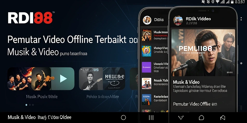 Antarmuka RDI88 yang elegan dan fitur Pemutar Video Offline.