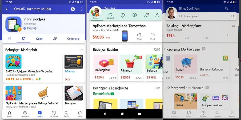 Tampilan antarmuka aplikasi SM605 yang modern dan user-friendly.